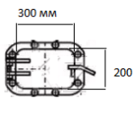 Дверка (лаз) топки ТШПМ (комплект) СТП 50.9692.003